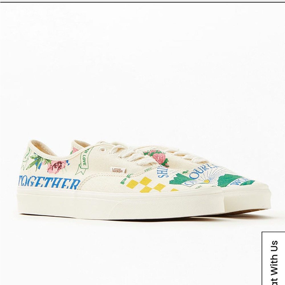 Vans Sneakers Eco Theory (White Blue Graphic) | Size 5.5 - Picture 3 of 7